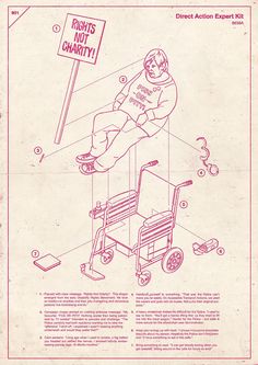 an instruction manual for the wheel chair with instructions on how to use it and what to do