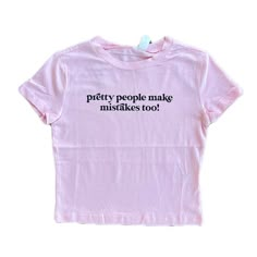 Trendy Crop Top, People Make Mistakes, Graphic Baby Tee, Trendy Crop Tops, Baby Tees Y2k, Baby Tees, Make Mistakes, Graphic Tops, Y2k Aesthetic