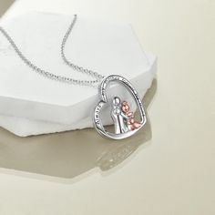 Celebrate the timeless bond with our exquisite Sterling Silver Pendant Necklace, meticulously crafted for women and finished in radiant white gold plating. This heartshaped piece, inscribed with Always My Mother, Forever My Friend, makes the perfect heartfelt gift to honor the exceptional and irreplaceable role of a mother.Details Our elegant, nostone pendant necklace is a versatile piece that complements any outfit while carrying a deeply sentimental message. The highquality sterling silver ens Mother Heart, Gifts For Mom From Daughter, Mom Necklace Personalized, Mother Daughter Necklace, Best Gifts For Mom, Daughter Necklace, Silver Heart Necklace, Birthstone Pendant, Mom Necklace