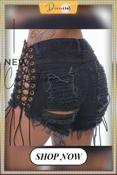 Sexy Tethered Denim Shorts Women Denim Shorts, Kitty Clothes, Hello Kitty Clothes, Pink Skirt, Denim Shorts Women, Curvy Outfits, Fit Inspo, Slim Jeans, Fitness Inspo