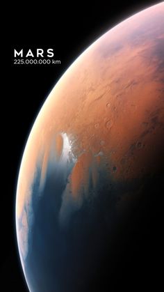 an image of mars taken from space