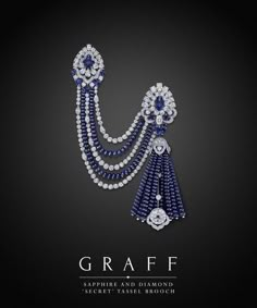 Graff Sapphire, Bead Tassels, Diamond Watches, Emerald Rings, Diamond Watches For Men, Diamond Face, Jewellery Sketches