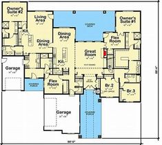 this is the floor plan for these two story house plans with attached garage and living room