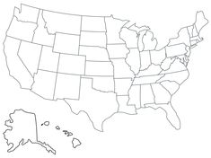 an outline map of the united states