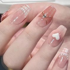 Pink Nails Fancy, Nails Pink Coffin, Nails August, Press On Nails Pink, Girls Nail Designs, Handmade Nails, Pink Coffin, Cute Pink Nails, August Nails