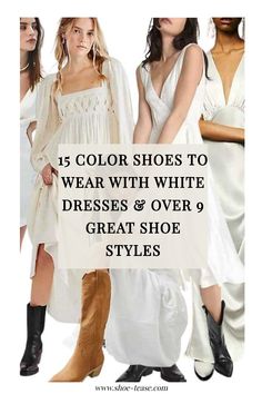 Want to know how to style your white dress? Find out the best shoe styles & color shoes to wear with a white dress at www.shoe-tease.com!