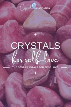 Photo of rose quartz crystals for a pin about crystals for self love Crystals For Self Love And Healing, Self Love Crystals, Crystal 101, Best Crystals For Manifesting, Crystals For Self Love, Crystals Guide, Love Someone Else, Writer Aesthetic, Crystals Meanings