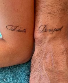 Meaningful Relationship Tattoos, Tattoo Ideas For Spouse, Wedding Matching Tattoos, Bride And Groom Tattoos, Tattoo Ideas Female For Boyfriend, Tattoo Ideas For Bf And Gf, Anniversary Matching Tattoos, Tattoos For Husband Ideas, Bf Gf Tattoos Couples