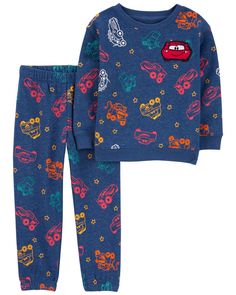 Your Cars fan will love this comfy matching set, complete with a pullover sweatshirt and a pair of coordinating pull-on pants. Cars Sweatshirt, Cars Logo, Carters Baby Boys, Carters Baby, Boys Set, Toddler Boy Outfits, Disney Cars, Pant Set, Pull On Pants