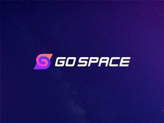 the logo for go space on a purple background