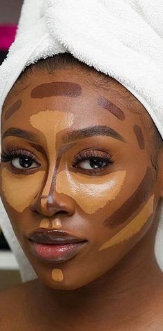 Contour Makeup For Beginners, Face Contouring Makeup, How To Contour, Makeup Fails, Beginners Eye Makeup, Makeup Face Charts, Makeup For Black Skin, Brown Skin Makeup, Makeup Artist Tips