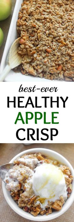 the best ever healthy apple crisp recipe