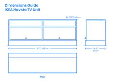 the dimensions guide for ikea havista tv unit