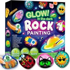 glow in the dark rock painting kit