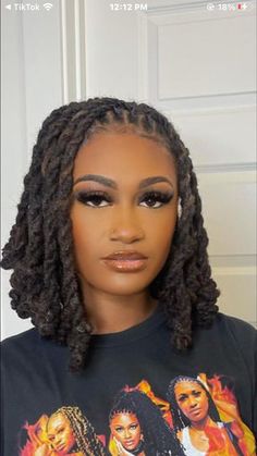 Loc Knot Bob Dreads Black Women, Barrell Twist On Locs For Women, Loc Bob Styles Dreads, Loc Bob Dreads Black Women, Dreadlock Styles For Women Black Locs, Loc Bob, Locs Hairstyles For Women Dreadlocks, Twa Hairstyles