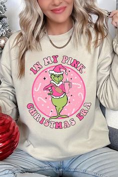 In My Pink Christmas Era Graphic Fleece Sweatshirts.Unisex Crew Neck Long Sleeve Sweaters Knits.Crafted from premium materials, tailored to your lifestyle, ensuring a comfortable fit for any occasion.Family Group Uniforms Birthday Party Gift Concert Festival Events.High Quality Direct To Film Printed Graphic Design.50%COTTON,50%POLYESTERNICARAGUAMade In: Nicaragua Fur Coat Men, Cute Christmas Sweater, Long Sleeve Sweaters, Themed Christmas, Fashion Themes, Christmas Graphic, Concert Festival, Film Prints, Holiday Wardrobe