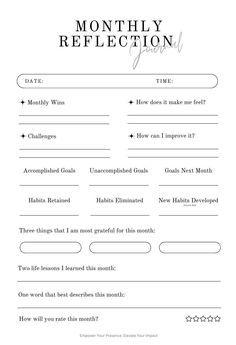 the printable worksheet for mother's reflection