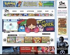 an image of a web page for games