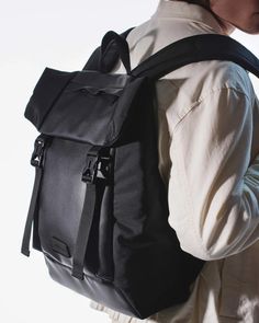 Canvas Backpack Black Travel Backpack Mens Backpack Laptop - Etsy Ukraine Leather Backpack Black, Fashionable Bags, Aesthetic Backpack, Street Style Bags, Mens Backpack Travel, Trendy Backpacks, Everyday Backpack, Backpack Laptop, Leather Rucksack