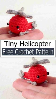 tiny helicopter crochet pattern is featured in this article