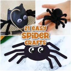 spider crafts for kids that are easy to make