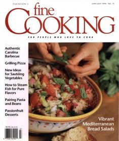 the cover of the cook's magazine is shown