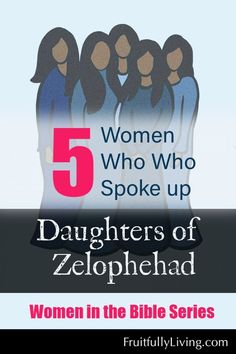 five women who spoke up on the cover of their book, daughters of zeophelad