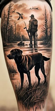 If you’re a hunting enthusiast and looking for some tattoo inspiration, you might consider getting a duck hunting tattoo. Duck hunting tattoos not only showcase your love for the sport but also hold symbolic meanings that resonate with hunters. Leg Tattoo Idea, Cool Duck, Next Tattoo Ideas, Cowboy Tattoos