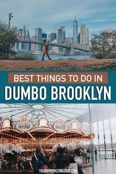 best things to do in DUMBO Brooklyn an NYC travel guide Best Cafes In Nyc, Dumbo New York, What To Do In Nyc, Bridge Photos, Brooklyn Dumbo, Brooklyn Photography