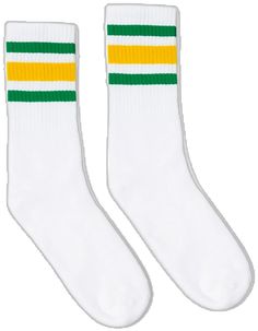 Classic Americana, Comfy Socks, Striped Socks, Tube Socks, Gold Stripes, Retro Vibe, Green And Gold, Vintage Style, Vintage Fashion