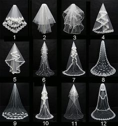 an image of wedding veils on the phone