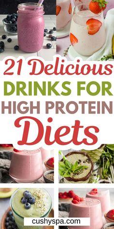 21 delicious drinks for high protein diets