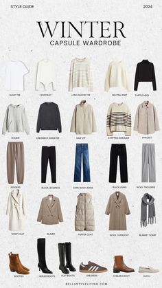 winter capsule wardrobe Business Casual Capsule Wardrobe, Business Casual Capsule, Casual Capsule Wardrobe, Straight Jeans Outfit, Brunch Outfit Winter, Workwear Capsule Wardrobe, Workwear Capsule, Fall Boots Outfit, Winter Wardrobe Essentials