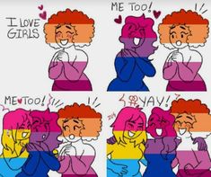 #lesbian #bisexual #pansexual #lgbtq+ #pride #meme Every Pride Flag And Meaning, Gay Girl Stuff, Pride Comics, Pansexual And Bisexual, Pansexual Art, Pansexual Pride Day, Pride Symbols, Pansexual Pfp, Lesbian Meme