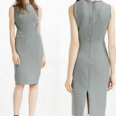 Zara Gray And Black Color Tube Piping Upper Detail |Sleeveless|Crew Neck|Adjustable Zipper Kick Pleat| Hidden Back Zipper| Stretch Fabric| Linner Upper Ampit To Ampit 18” Waist 14” Hips 18” Length Shoulder To Hem 41” Zara Sleeveless Midi Dress For Work, Zara Sleeveless Stretch Dress, Zara Stretch Sleeveless Dress, Elegant Stretch Sleeveless Dress By Zara, Elegant Sleeveless Stretch Dress By Zara, Sleeveless Midi Dress For Office, Zara Sleeveless Fitted Midi Dress, Zara Fitted Sleeveless Midi Dress, Zara Fitted Sleeveless Dress For Work