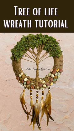 Tree of life wreath tutorial Family Tree Wreath, Wreath Tree Of Life, How To Make A Tree Of Life Wreath, Tree Of Life Wreath Tutorial, Tree Of Life Tutorial How To Make, Living Wreath Diy, Diy Tree Of Life Wreath, Tree Of Life Crafts Diy, Tree Of Life Wreath Diy Tutorial