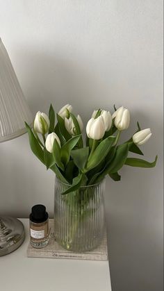 #homedecorideas #homedesignideas #homedesign #vase #flowers #tulips #amazondeals White Tulips, Tulips, Vase, Glass, Flowers, White