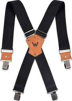 PRICES MAY VARY. ✔️ Comfortable-Wearing: 2-Inch wide strap & 4-points STRONG clips distribute the weight & relieve the pain on yr shoulder. ✔️ Safe-Wearing: X shape suspenders w/ sewn-in leather & 4-points ROBUST clips sure the pants are holdup securely. ✔️ Heavy-Duty: This heavy duty black suspenders for men is constructed w/ sturdy straps, Gun-metal clips & top-grain leather. ✔️ Easy-Wearing: These 4-points mens suspenders heavy duty clips are easy to clip on & off yr jeans or pants. ✔️ Easy-T Black Suspenders Men, Mens Suspenders, Men's Suspenders, Suspenders For Men, Mens Braces, Suspenders For Boys, Braces Suspenders, Black Suspenders, Work Belt