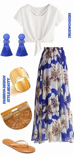 Comfortable Skirt Outfits, Maxi Skirt Outfit Summer 2023, Shoes For Women Over 70, Hot Summer Work Outfits Casual, Long Floral Skirt Outfit Summer, Summer Maxi Skirt Outfits, Ladies Summer Outfits, Long Maxi Skirt Outfits, Cute Comfortable Outfits