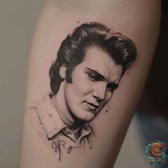 elvis presley tattoo on the thigh