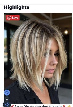 Thick Hair Bobs Medium, Medium Length Bobs For Fine Hair, Floating Bob Haircut, Trendy Hair Cuts 2024, Short Highlighted Hairstyles, Chic Hairstyles Medium, Medium Choppy Hair, Hairdos For Short Hair, Shoulder Length Hair Cuts