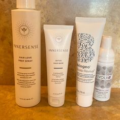 New! Bundle Of Clean Haircare Items: - Innersense Hair Love Prep Spray - Innersense Detox Hair Mask - Briogeo Scalp Revival Charcoal Shampoo - Evolh Volumizing Mousse Innersense Curly Hair, Briogeo Scalp Revival, Volumizing Mousse, Heat Protectant Hair, True Botanicals, Curl Defining Cream, Oil Treatments, Hair Cream, Anti Frizz Products