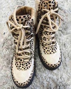 Lasaky - Low-Cut Round-Toe Martin Boots with Strap Leopard Boots Outfit, Leopard Print Boots, Leopard Boots, Print Boots, Embroidered Boots, Square Toe Boots, Pu Heels, Cowboy Style, Platform Ankle Boots