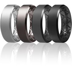 three different types of wedding bands