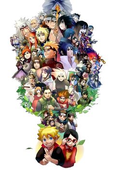 an image of many different characters in the same group, all with their names on them