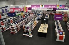 an apple store filled with lots of products