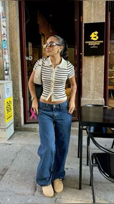 Summer Fits Inspiration, Edge Style Outfits, Back To School Vintage Outfits, Fall Outfits Big Bust, Jean And Shirt Outfits Woman, Tyler Creator Outfits, New York Fashion Spring, Harry Styles Inspired Outfits Women, 70s Vibe Outfits