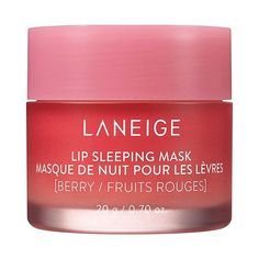 LANEIGE Lip Sleeping Mask Intense Hydration with Vitamin C Laneige Lip, Soften Lips, Laneige Lip Sleeping Mask, Berry Fruit, Lip Sleeping Mask, Oily Skin Care, Sleeping Mask, Lip Mask, Soft Lips