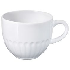 a white coffee cup on a white background