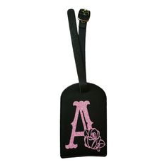 * Made Of Faux Leather * Estimated Dimensions: 4.37" X2.75" * Glitter Pink, Letter A With Rose, Handmade By Me * New Never Used. Monogram Luggage, Pink Letter, Letter A, Luggage Tag, Luggage Tags, Faux Leather, Monogram, Glitter